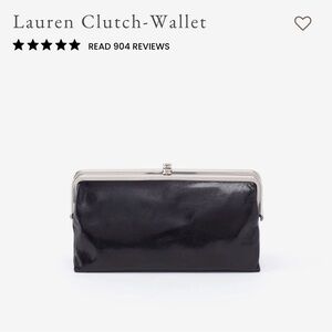 HOBO Lauren Leather Clutch - Black